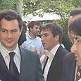 Invités sur la terrasse