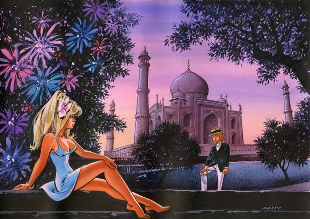 Colombe : "flirt au Taj Mahal"